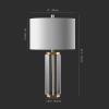 SAFAVIEH Couture Lighting Collection Roshan Crystal 28-inch Bedroom Living Room Home Office Desk Nightstand Table Lamp (LED Bulb Included)