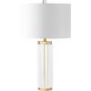 SAFAVIEH Couture Lighting Collection Roshan Crystal 28-inch Bedroom Living Room Home Office Desk Nightstand Table Lamp (LED Bulb Included)