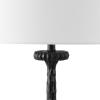 SAFAVIEH Couture Lighting Collection Roxalina Black/White Metal Base 29-inch Dimmable Table Lamp (LED Bulbs Included)(Black / White)