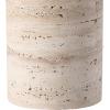 SAFAVIEH Couture Lighting Collection Rynetta Dark Brown/White 24-inch Dimmable Table Lamp for Bedroom Living Room Home Office Desk Nightstand (LED Bulb Included)(Light Brown/White)