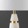 SAFAVIEH Couture Lighting Collection Zhang Handmade White/Gold Alabaster 25-inch Table Lamp(White/Gold)