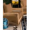SAFAVIEH Couture Montford Brazilian Teak Indoor/Outdoor Arm Chair(Grey)