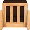 SAFAVIEH Couture Montford Brazilian Teak Indoor/Outdoor Arm Chair(Natural/Dark Brown)
