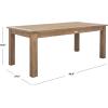 SAFAVIEH Couture Outdoor Patio Furniture Collection – Santa Cruz Coffee Table, Natural Eucalyptus Wood Slatted Top, Modern Outdoor Accent Table (CPT1016A)