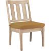 SAFAVIEH Couture Patio Dominica Natural and White Wooden Outdoor Dining Chair (Set of 2), Natural/White(Natural/Brown)