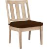 SAFAVIEH Couture Patio Dominica Natural and White Wooden Outdoor Dining Chair (Set of 2), Natural/White(Natural/Dark Brown)
