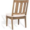 SAFAVIEH Couture Patio Dominica Natural and White Wooden Outdoor Dining Chair (Set of 2), Natural/White(Natural/White)