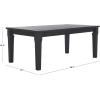SAFAVIEH Couture Patio Martinique Natural Wood Outdoor Coffee Table(Black)