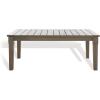 SAFAVIEH Couture Patio Martinique Natural Wood Outdoor Coffee Table(Light Grey)