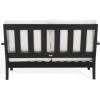SAFAVIEH Couture Patio Martinique Natural and White Wood Outdoor Loveseat, Natural/White(Black/White)