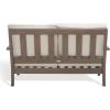 SAFAVIEH Couture Patio Martinique Natural and White Wood Outdoor Loveseat, Natural/White(Light Grey/Beige)