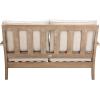 SAFAVIEH Couture Patio Martinique Natural and White Wood Outdoor Loveseat, Natural/White(Natural/Beige)