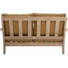 SAFAVIEH Couture Patio Martinique Natural and White Wood Outdoor Loveseat, Natural/White(Natural/Brown)