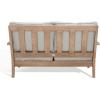 SAFAVIEH Couture Patio Martinique Natural and White Wood Outdoor Loveseat, Natural/White(Natural/Grey)