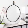 SAFAVIEH Home Chandlen Black Matte 30-inch High Decorative Accent Mirror