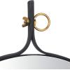 SAFAVIEH Home Chandlen Black Matte 30-inch High Decorative Accent Mirror