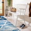 SAFAVIEH Home Collection – Addison Black Solid Wood Spindle Back Loveseat Bench, Farmhouse Settee for Entryway Living Room or Dining Area (AMH8513A)(White)