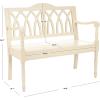 SAFAVIEH Home Collection – Benjamin Brown Solid Wood Accent Bench, Indoor Bench for Entryway, Bedroom or Living Room (AMH6500D)(Barley)