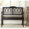 SAFAVIEH Home Collection – Benjamin Brown Solid Wood Accent Bench, Indoor Bench for Entryway, Bedroom or Living Room (AMH6500D)(Distressed / Black)