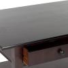 SAFAVIEH Home Collection – Boris Vintage Grey Coffee Table with Drawers & Shelf, Farmhouse Storage Coffee Table, Carved Detail Design (AMH5706A)(Dark Cherry)