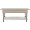 SAFAVIEH Home Collection – Boris Vintage Grey Coffee Table with Drawers & Shelf, Farmhouse Storage Coffee Table, Carved Detail Design (AMH5706A)(Vintage Grey)
