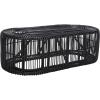 SAFAVIEH Home Collection – Jabez Natural Honey Brown Oval Rattan Coffee Table, Fully Assembled, Tropical Coastal Design (COF6509A)(Black)