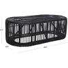 SAFAVIEH Home Collection – Jabez Natural Honey Brown Oval Rattan Coffee Table, Fully Assembled, Tropical Coastal Design (COF6509A)(Black)