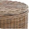 SAFAVIEH Home Collection – Jesse Grey Wicker Storage Round Coffee Table, Fully Assembled, Handwoven Rattan with Lift-Off Lid & Cotton-Lined Interior, Decorative Living Room Accent (SEA7034B)(Grey)
