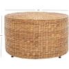 SAFAVIEH Home Collection – Jesse Wicker Coffee Table, Fully Assembled, Natural Fiber Accent Coffee Table with Iron Legs, Modern Coastal Style (SEA7035A)