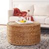 SAFAVIEH Home Collection – Jesse Wicker Coffee Table, Fully Assembled, Natural Fiber Accent Coffee Table with Iron Legs, Modern Coastal Style (SEA7035A)
