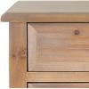 SAFAVIEH Home Collection – Lori Barley End Table with Two Storage Drawers, French Farmhouse Accent Table, Scalloped Apron Design, Fully Assembled (AMH6576E)(Red Maple)
