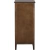 SAFAVIEH Home Collection – Michaela Vintage Grey Storage Unit with Woven Basket Drawers, British Colonial Farmhouse Accent Storage, Fully Assembled (AMH5744D)(Dark Chocolate)