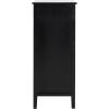 SAFAVIEH Home Collection – Michaela Vintage Grey Storage Unit with Woven Basket Drawers, British Colonial Farmhouse Accent Storage, Fully Assembled (AMH5744D)(Distressed Black)