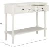SAFAVIEH Home Collection – Samantha Entryway Console Table, Vintage Grey 2-Drawer Storage Sofa Table (AMH5710A)(Distressed Cream)