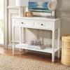 SAFAVIEH Home Collection – Samantha Entryway Console Table, Vintage Grey 2-Drawer Storage Sofa Table (AMH5710A)(Distressed Cream)