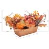 SAFAVIEH Home Collection 25-inch Decorative Artificial Peony & Pumpkin Potted Arrangement (Fully Assembled)(Multi Color)