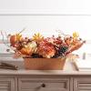 SAFAVIEH Home Collection 25-inch Decorative Artificial Peony & Pumpkin Potted Arrangement (Fully Assembled)(Multi Color)