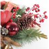 SAFAVIEH Home Collection 28-inch Decorative Artificial Magnolia Oval Wreath with Ornaments & Bow (Fully Assembled)