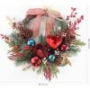 SAFAVIEH Home Collection 28-inch Decorative Artificial Magnolia Oval Wreath with Ornaments & Bow (Fully Assembled)