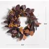 SAFAVIEH Home Collection 30-inch Decorative Artificial Magnolia Leaf & Fruit Wreath (Fully Assembled)