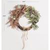 SAFAVIEH Home Collection 31-inch Decorative Artificial Berry & Pine Cone Wreath with Bow (Fully Assembled)(Green/Brown)