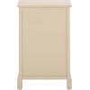 SAFAVIEH Home Collection Carrie Distressed Cream/ Natural Wicker 3-Drawer Storage Nightstand Side Table (Fully Assembled)(Sand)