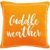 SAFAVIEH Home Collection Cuddle Weather Orange/Natural Cotton 18-inch Square Decorative Accent Insert Throw Pillow