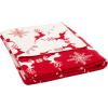 SAFAVIEH Home Collection Dancer Red 50 x 60-inch Holiday Decorative Throw Blanket