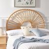 SAFAVIEH Home Collection Faris Natural Rattan Arched Full Size Headboard(Natural)