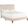 SAFAVIEH Home Collection Hathaway Taupe & Rustic Oak Bed, Queen(Light Beige/Rustic Oak)
