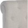 SAFAVIEH Home Collection Hathaway Taupe & Rustic Oak Bed, Queen(Light Gray/Black)