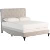 SAFAVIEH Home Collection Hathaway Taupe & Rustic Oak Bed, Queen(Light Grey)