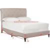 SAFAVIEH Home Collection Hathaway Taupe & Rustic Oak Bed, Queen(Taupe)