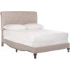 SAFAVIEH Home Collection Hathaway Taupe & Rustic Oak Bed, Queen(Taupe/Rustic Oak)